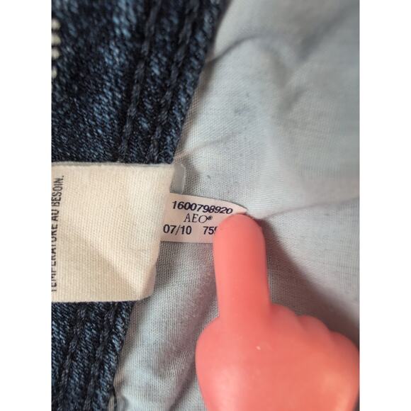 American Eagle Slim Boot Jeans Womens 8R Blue Stretch Low Rise Bootcut Denim - Picture 9 of 16